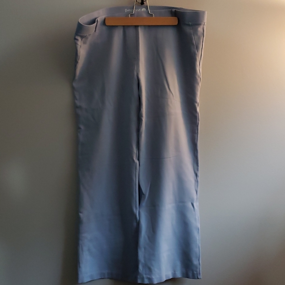 Betabrand blue bootleg pants